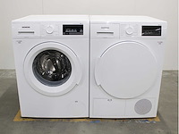 Siemens iq500 isensoric aquastop iqdrive wasmachine & siemens iq300 isensoric wasdroger - afbeelding 1 van  8