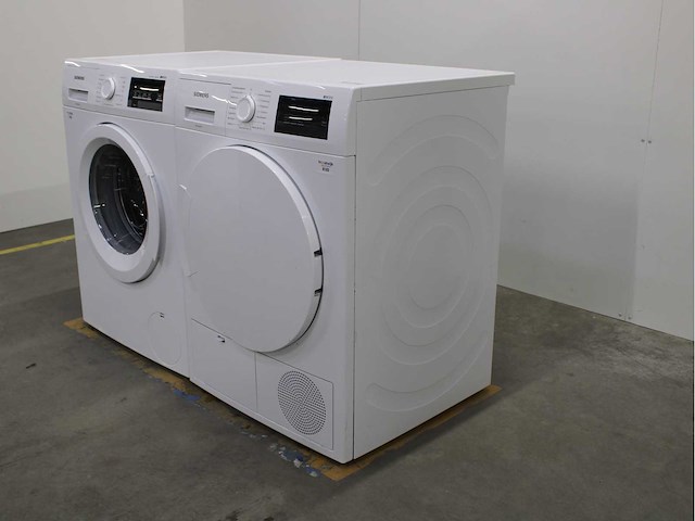 Siemens iq500 isensoric aquastop iqdrive wasmachine & siemens iq300 isensoric wasdroger - afbeelding 7 van  8