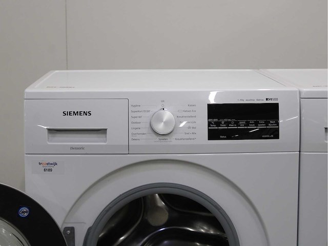 Siemens iq500 isensoric aquastop iqdrive wasmachine & siemens iq300 isensoric wasdroger - afbeelding 3 van  8