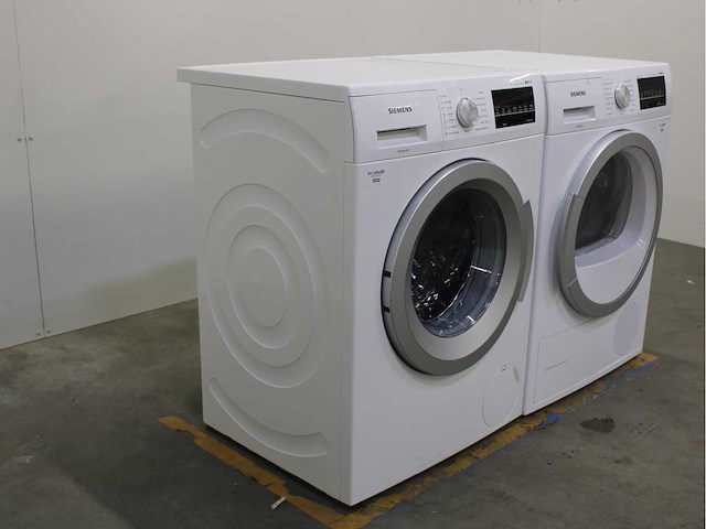 Siemens iq500 isensoric aquastop iqdrive wasmachine & siemens iq500 isensoric bestcollection selfcleaning condenser wasdroger - afbeelding 4 van  8
