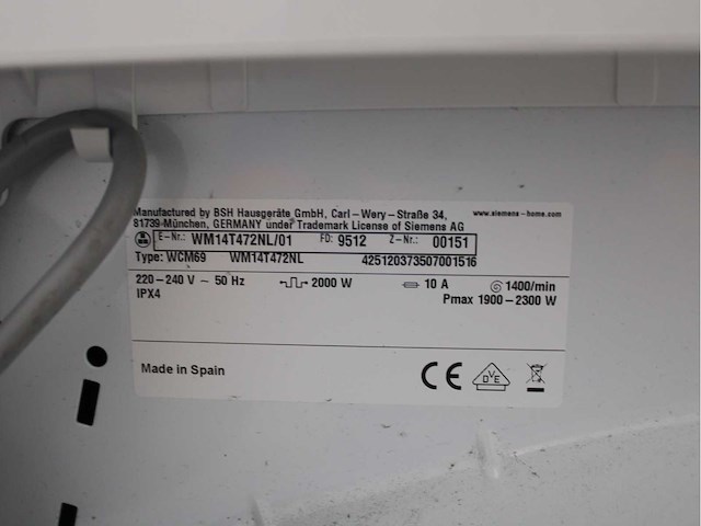 Siemens iq500 isensoric aquastop iqdrive wasmachine & siemens iq500 isensoric bestcollection selfcleaning condenser wasdroger - afbeelding 5 van  8