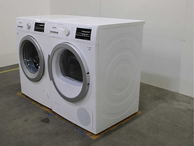 Siemens iq500 isensoric aquastop iqdrive wasmachine & siemens iq500 isensoric bestcollection selfcleaning condenser wasdroger - afbeelding 7 van  8