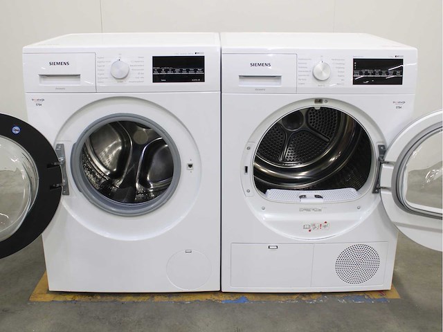 Siemens iq500 isensoric aquastop iqdrive wasmachine & siemens iq500 isensoric bestcollection wasdroger - afbeelding 2 van  8