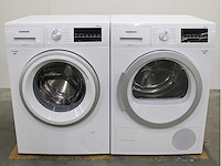 Siemens iq500 isensoric aquastop iqdrive wasmachine & siemens iq500 isensoric selfcleaning condenser wasdroger - afbeelding 1 van  8