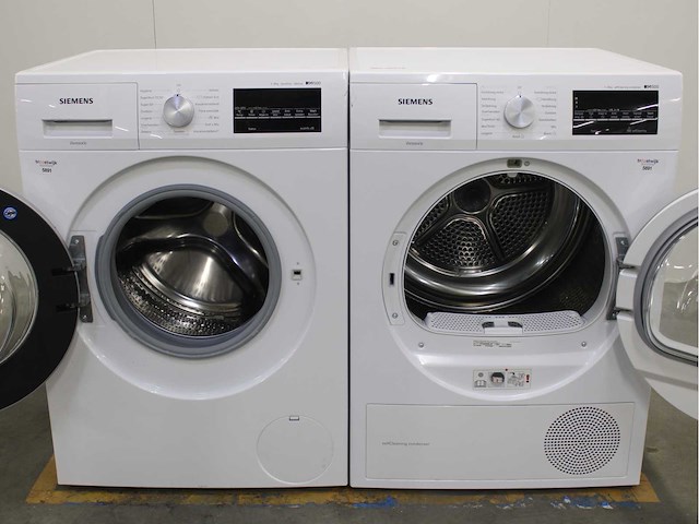 Siemens iq500 isensoric aquastop iqdrive wasmachine & siemens iq500 isensoric selfcleaning condenser wasdroger - afbeelding 2 van  8