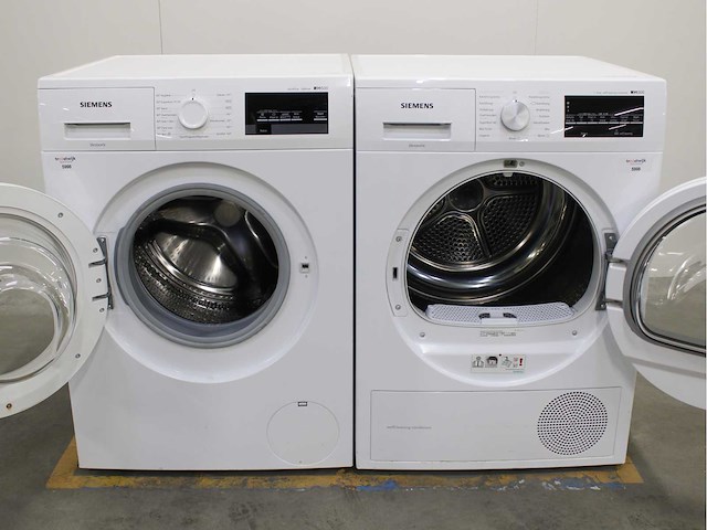 Siemens iq500 isensoric aquastop iqdrive wasmachine & siemens iq500 isensoric selfcleaning condenser wasdroger - afbeelding 2 van  7