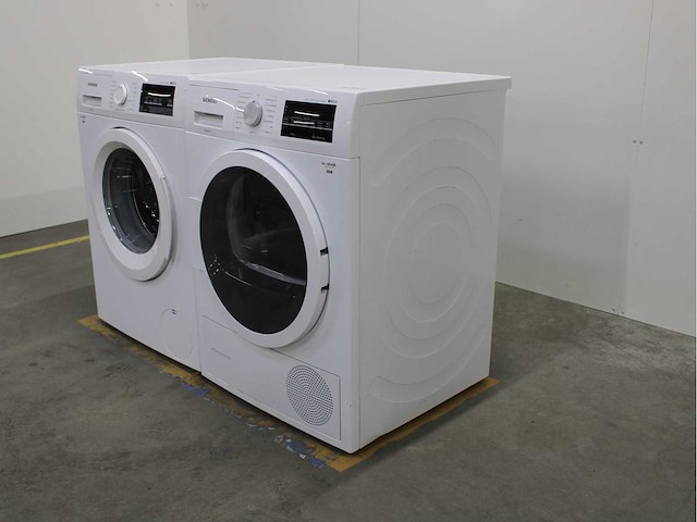 Siemens iq500 isensoric aquastop iqdrive wasmachine & siemens iq500 isensoric selfcleaning condenser wasdroger - afbeelding 6 van  7