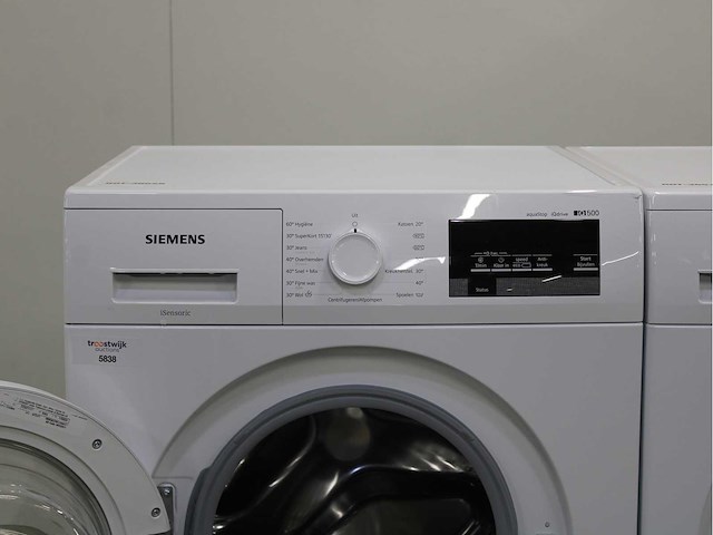 Siemens iq500 isensoric aquastop iqdrive wasmachine & siemens iq500 isensoric selfcleaning condenser wasdroger - afbeelding 3 van  8
