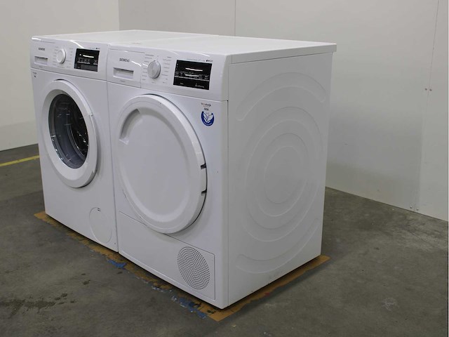 Siemens iq500 isensoric aquastop iqdrive wasmachine & siemens iq500 isensoric selfcleaning condenser wasdroger - afbeelding 7 van  8