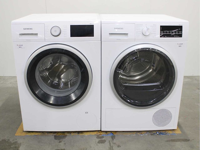 Siemens iq500 isensoric bestcollection i-dos iqdrive wasmachine & siemens iq500 isensoric selfcleaning condenser wasdroger - afbeelding 1 van  8