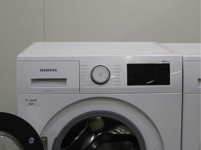 Siemens iq500 isensoric bestcollection i-dos iqdrive wasmachine & siemens iq500 isensoric selfcleaning condenser wasdroger - afbeelding 3 van  8