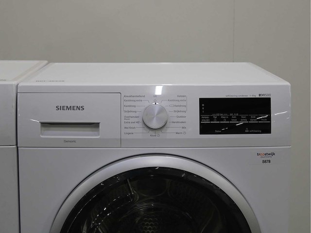 Siemens iq500 isensoric bestcollection i-dos iqdrive wasmachine & siemens iq500 isensoric selfcleaning condenser wasdroger - afbeelding 6 van  8