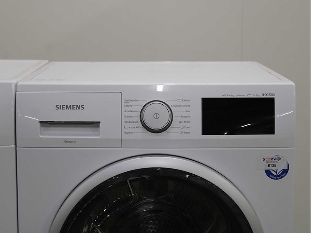 Siemens iq500 isensoric bestcollection i-dos iqdrive wasmachine & siemens iq500 isensoric selfcleaning condenser wasdroger - afbeelding 6 van  7