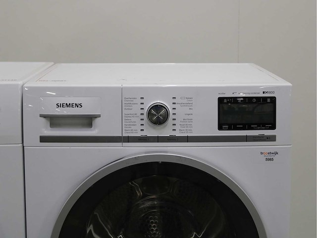 Siemens iq500 isensoric bestcollection i-dos iqdrive wasmachine & siemens iq800 ecostar selfcleaning condenser wasdroger - afbeelding 6 van  8