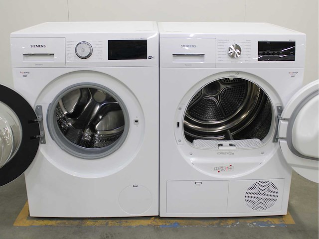 Siemens iq500 isensoric i-dos aquastop iqdrive wifi wasmachine & siemens iq300 isensoric extraklasse wasdroger - afbeelding 2 van  8