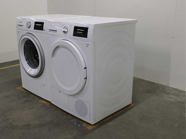 Siemens iq500 isensoric i-dos aquastop iqdrive wifi wasmachine & siemens iq300 isensoric extraklasse wasdroger - afbeelding 7 van  8