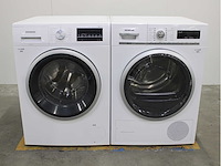 Siemens iq500 isensoric iqdrive aquastop wasmachine & siemens iq700 isensoric selfcleaning condenser wasdroger - afbeelding 1 van  8