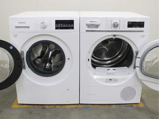 Siemens iq500 isensoric iqdrive aquastop wasmachine & siemens iq700 isensoric selfcleaning condenser wasdroger - afbeelding 2 van  8