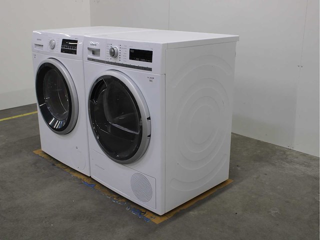 Siemens iq500 isensoric iqdrive aquastop wasmachine & siemens iq700 isensoric selfcleaning condenser wasdroger - afbeelding 7 van  8
