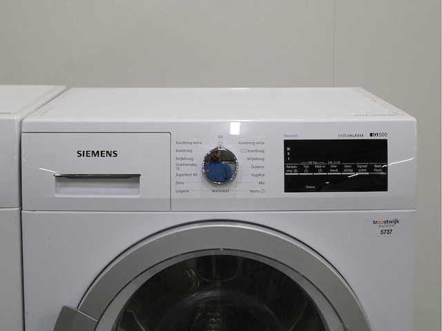 Siemens iq500 isensoric iqdrive extraklasse wasmachine & siemens iq500 isensoric extraklasse wasdroger - afbeelding 6 van  8