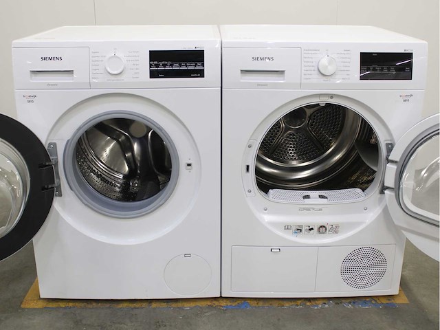 Siemens iq500 isensoric iqdrive wasmachine & siemens iq300 isensoric wasdroger - afbeelding 2 van  8