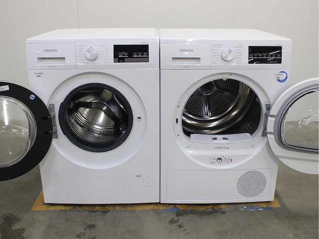 Siemens iq500 isensoric iqdrive wasmachine & siemens iq500 isensoric selfcleaning condenser wasdroger - afbeelding 2 van  8