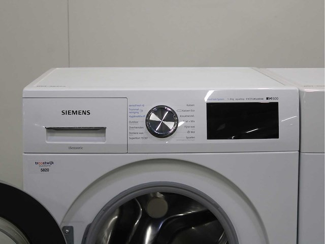 Siemens iq500 isensoric sensofresh system aquastop extraklasse wasmachine & siemens iq700 selfcleaning condenser wasdroger - afbeelding 3 van  7