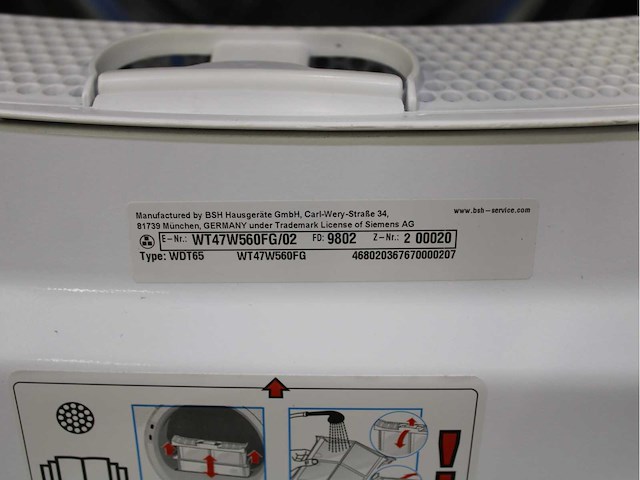 Siemens iq500 isensoric sensofresh system aquastop extraklasse wasmachine & siemens iq700 selfcleaning condenser wasdroger - afbeelding 7 van  7