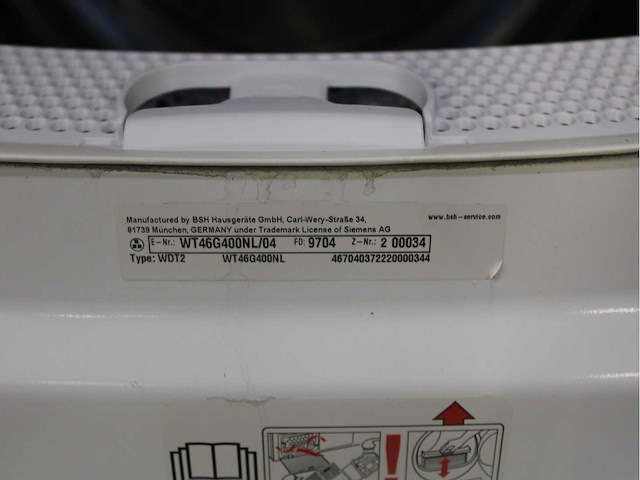 Siemens iq500 isensoric sensofresh system aquastop wasmachine & siemens iq500 isensoric wasdroger - afbeelding 8 van  8