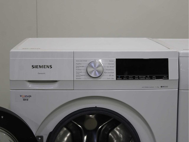 Siemens iq500 isensoric wasmachine & siemens iq500 isensoric selfcleaning condenser wasdroger - afbeelding 3 van  8