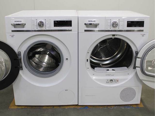 Siemens iq700 isensoric aquastop extraklasse wasmachine & siemens iq700 isensoric selfcleaning condenser extraklasse wasdroger - afbeelding 2 van  8