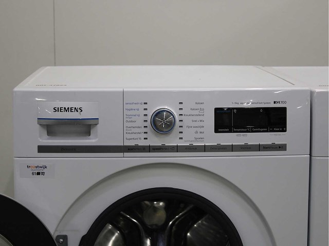Siemens iq700 isensoric aquastop sensofresh system wasmachine & siemens iq800 isensoric selfcleaning condenser wasdroger - afbeelding 3 van  8
