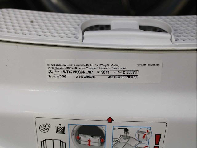 Siemens iq700 isensoric aquastop wasmachine & siemens iq700 isensoric bestcollection selfcleaning condenser wasdroger - afbeelding 8 van  8