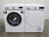Siemens iq700 isensoric aquastop wasmachine & siemens iq700 isensoric selfcleaning condenser wasdroger - afbeelding 1 van  8
