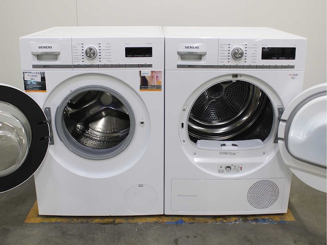 Siemens iq700 isensoric aquastop wasmachine & siemens iq700 isensoric selfcleaning condenser wasdroger - afbeelding 2 van  8