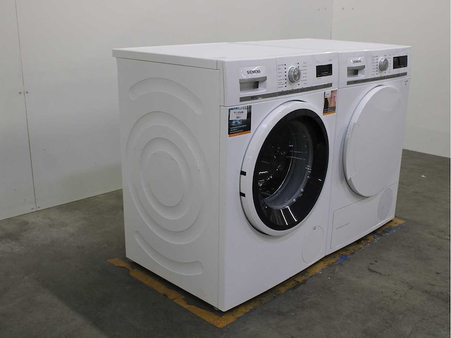 Siemens iq700 isensoric aquastop wasmachine & siemens iq700 isensoric selfcleaning condenser wasdroger - afbeelding 4 van  8