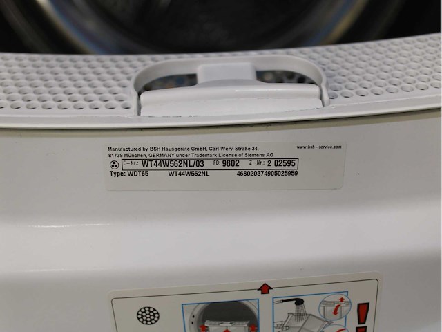 Siemens iq700 isensoric aquastop wasmachine & siemens iq700 isensoric selfcleaning condenser wasdroger - afbeelding 8 van  8