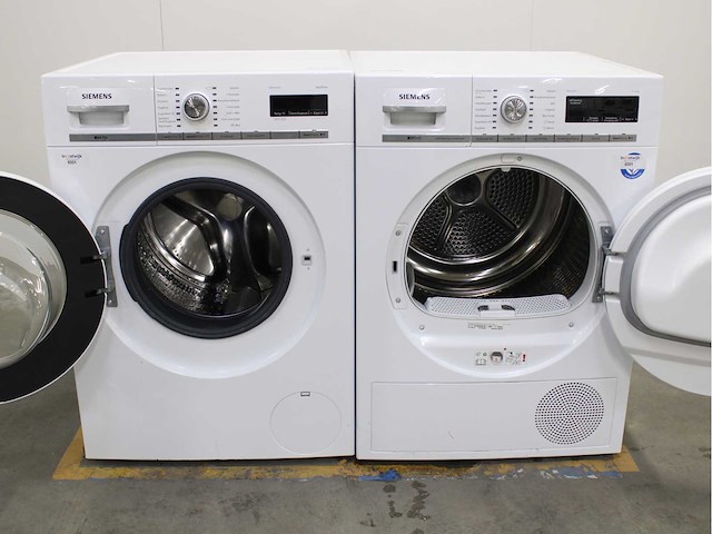 Siemens iq700 isensoric aquastop wasmachine & siemens iq700 isensoric selfcleaning condenser wasdroger - afbeelding 2 van  8