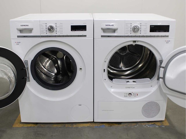 Siemens iq700 isensoric aquastop wasmachine & siemens iq700 isensoric selfcleaning condenser wasdroger - afbeelding 2 van  7