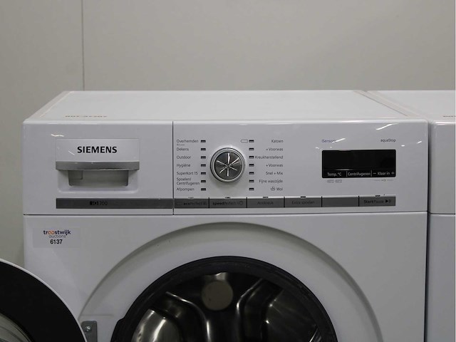 Siemens iq700 isensoric aquastop wasmachine & siemens iq700 isensoric selfcleaning condenser wasdroger - afbeelding 3 van  7