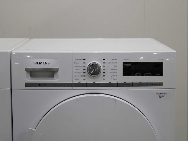 Siemens iq700 isensoric aquastop wasmachine & siemens iq700 isensoric selfcleaning condenser wasdroger - afbeelding 5 van  7