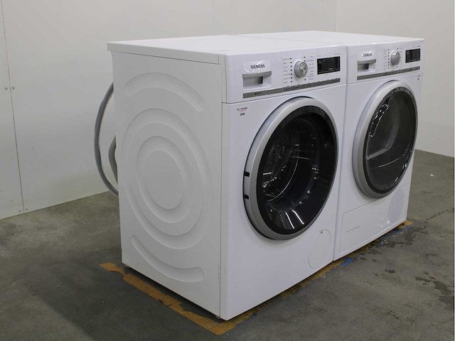 Siemens iq700 isensoric aquastop wasmachine & siemens iq700 selfcleaning condenser wasdroger - afbeelding 4 van  8
