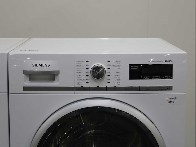 Siemens iq700 isensoric aquastop wasmachine & siemens iq700 selfcleaning condenser wasdroger - afbeelding 6 van  8