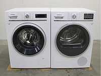 Siemens iq700 isensoric aquastop wasmachine & siemens iq800 isensoric selfcleaning condenser wasdroger - afbeelding 1 van  8