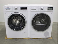 Siemens iq700 isensoric aquastop wasmachine & siemens iq800 isensoric selfcleaning condenser wasdroger