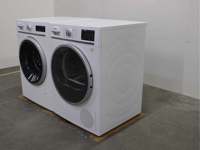 Siemens iq700 isensoric aquastop wasmachine & siemens iq800 isensoric selfcleaning condenser wasdroger - afbeelding 7 van  8