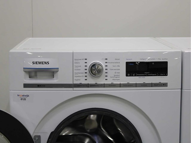 Siemens iq700 isensoric aquastop wasmachine & siemens iq800 isensoric selfcleaning condenser wasdroger - afbeelding 3 van  8