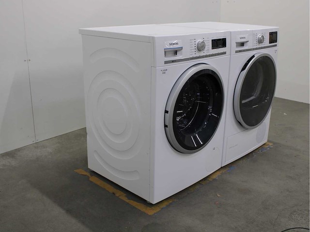 Siemens iq700 isensoric aquastop wasmachine & siemens iq800 isensoric selfcleaning condenser wasdroger - afbeelding 7 van  8