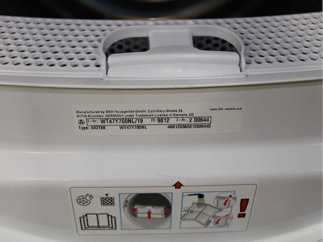 Siemens iq700 isensoric aquastop wasmachine & siemens iq800 isensoric selfcleaning condenser wasdroger - afbeelding 6 van  8