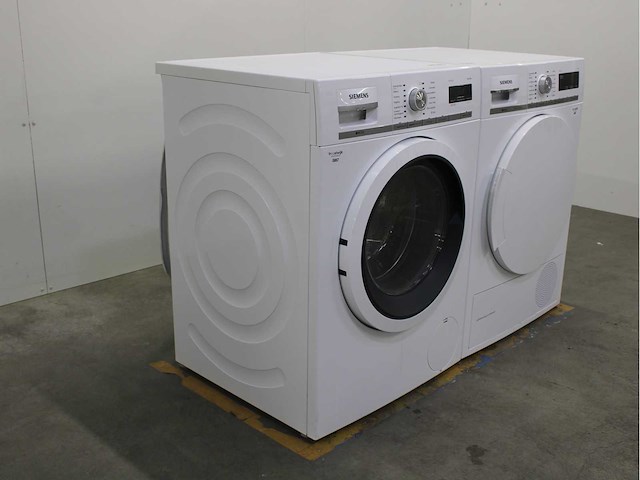 Siemens iq700 isensoric aquastop wasmachine & siemens iq800 isensoric wasdroger - afbeelding 4 van  8